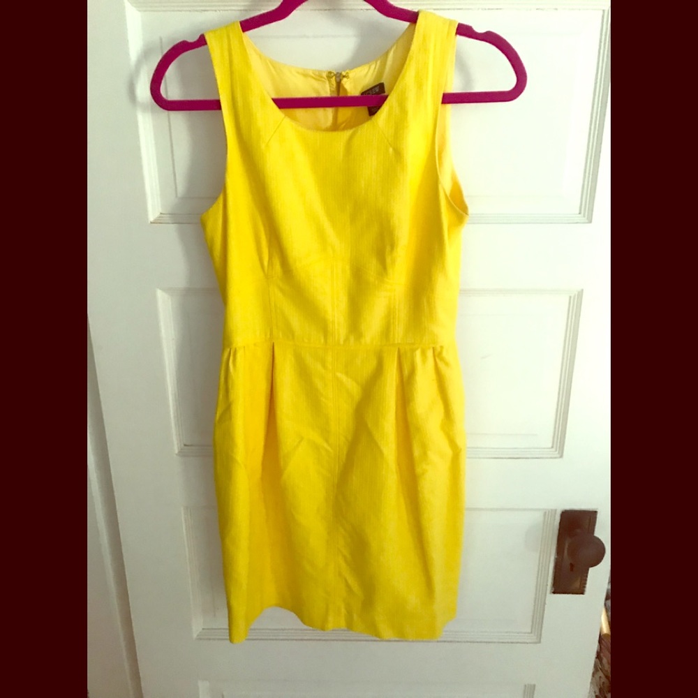 Yellow J. Crew Dress with Pockets